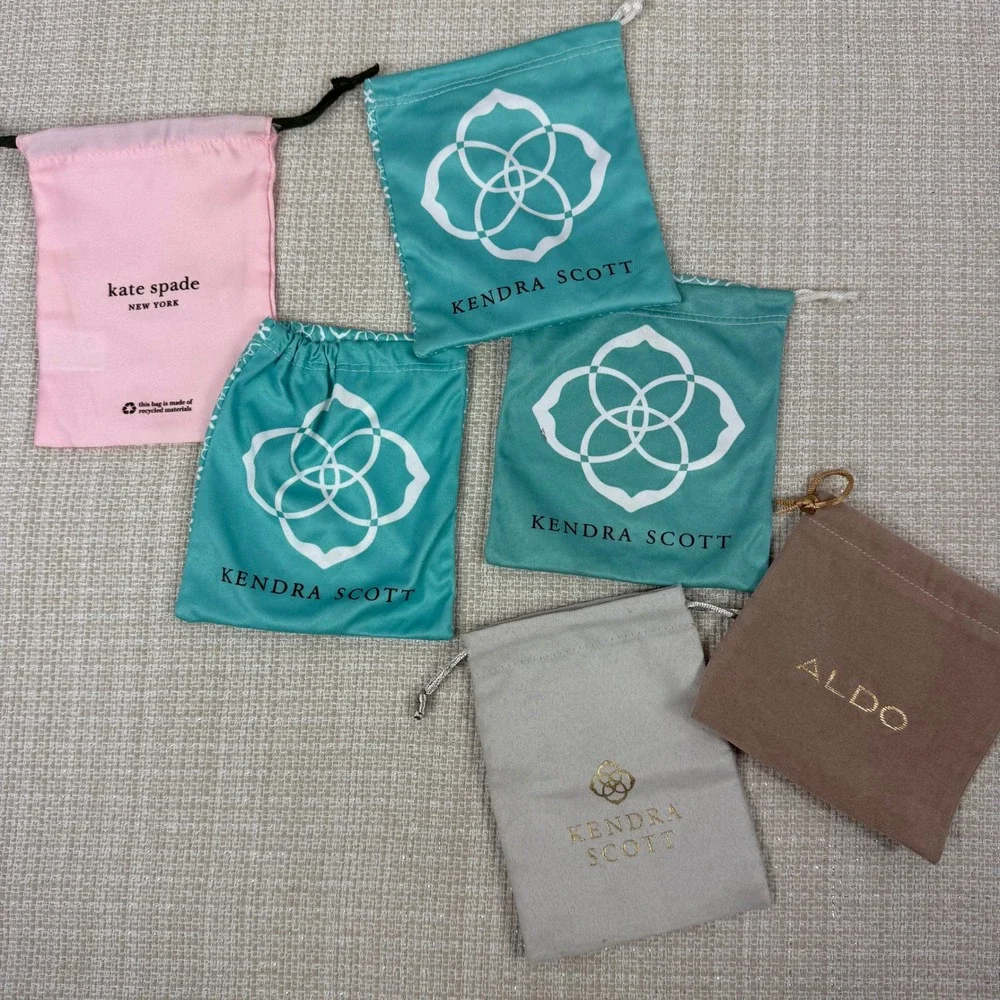 Kendra Scott Kate Spade Aldo Jewelry Pouches Bags Storage‎ Set 6 Pieces